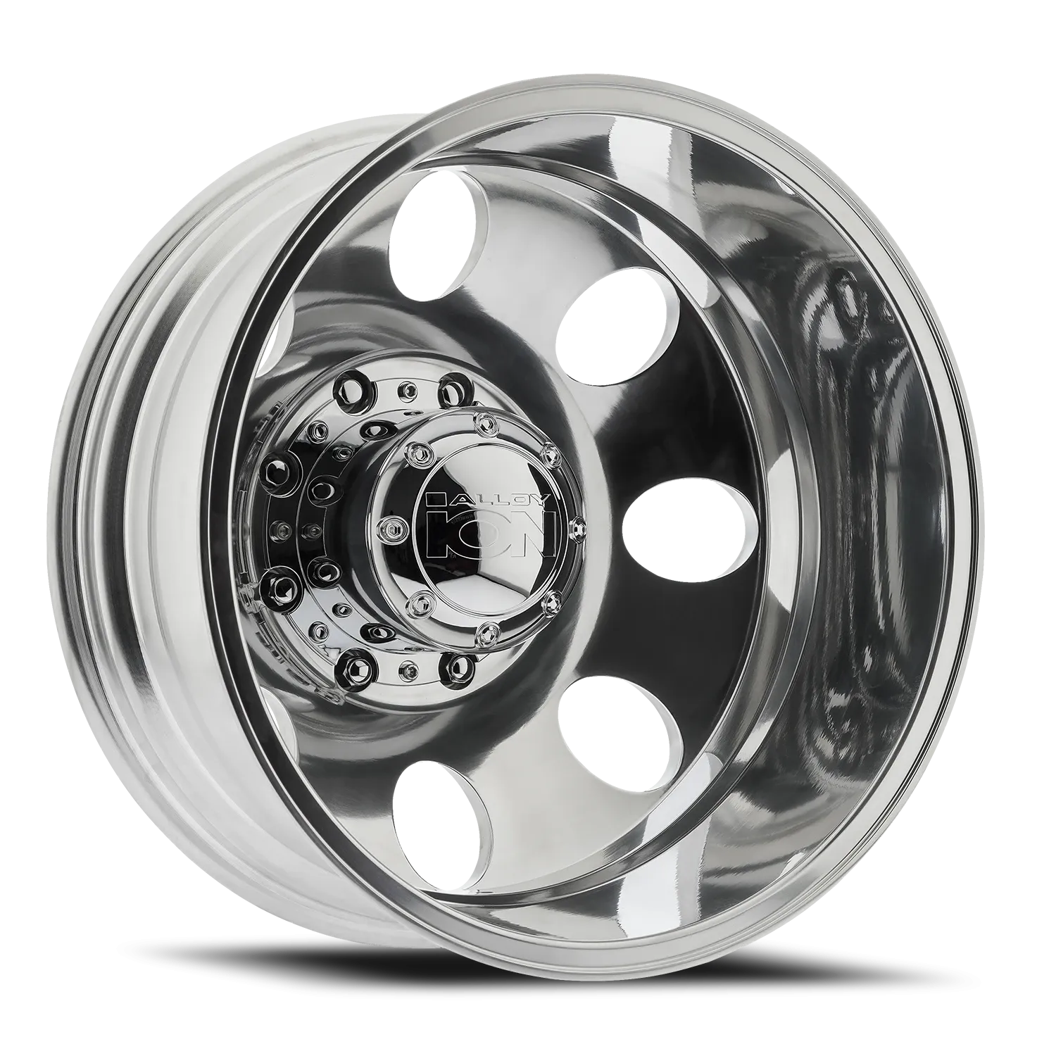 ION 171 GLOSS BLACK MACHINED 15X8 BLACK WITH MACHINED LIP